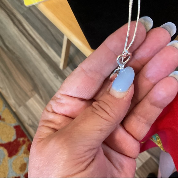 NWT, Sterling Silver Lock n Key through a heart necklace. - Picture 9 of 12